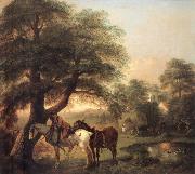 Thomas Gainsborough Landscap with Peasant and Horses china oil painting reproduction